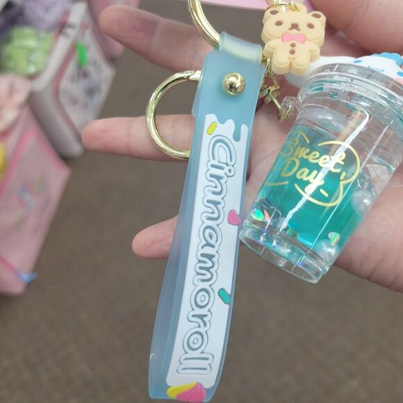 Brand New Sanrio Cinnamoroll Bubble Tea Keychain - Picture 4 of 7